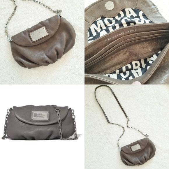 Marc Jacobs Classic Karlie Q Crossbody Bag Purse Silver...